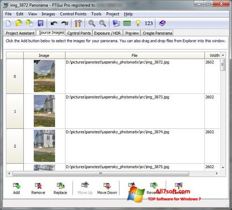 Στιγμιότυπο οθόνης PTGui Windows 7