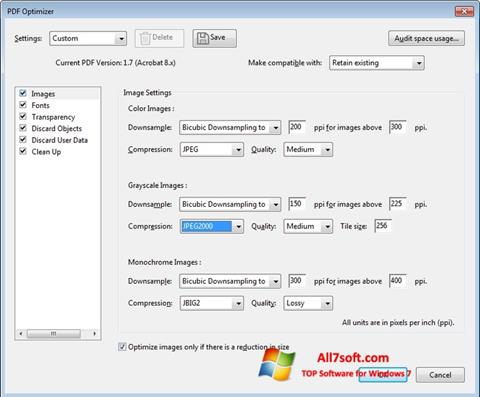 Στιγμιότυπο οθόνης Adobe Acrobat Pro DC Windows 7
