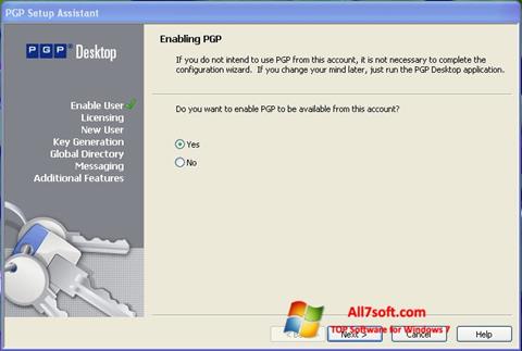 Στιγμιότυπο οθόνης PGP Desktop Windows 7