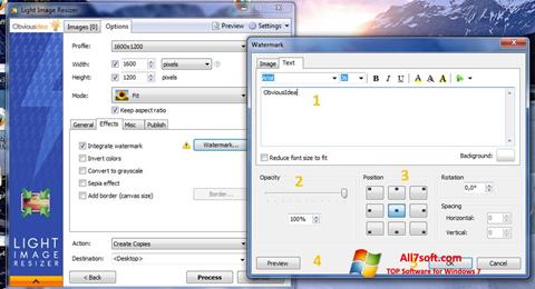 Στιγμιότυπο οθόνης Light Image Resizer Windows 7