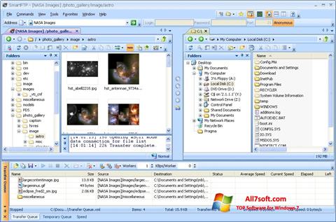 Στιγμιότυπο οθόνης SmartFTP Windows 7