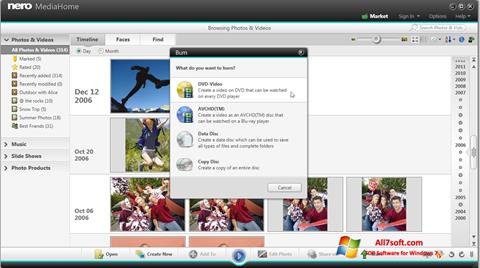 Στιγμιότυπο οθόνης Nero MediaHome Windows 7