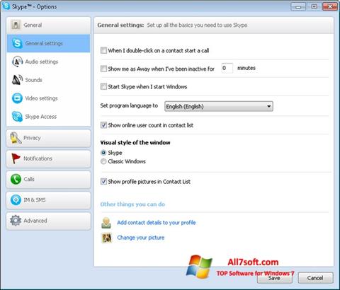 Στιγμιότυπο οθόνης Skype Setup Full Windows 7