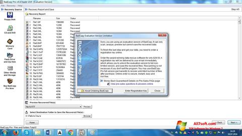 Στιγμιότυπο οθόνης BadCopy Pro Windows 7