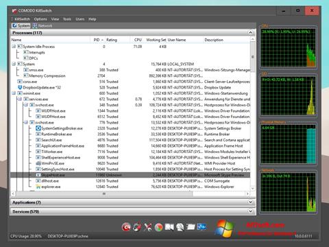 Στιγμιότυπο οθόνης Comodo Cleaning Essentials Windows 7