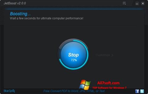 Στιγμιότυπο οθόνης JetBoost Windows 7