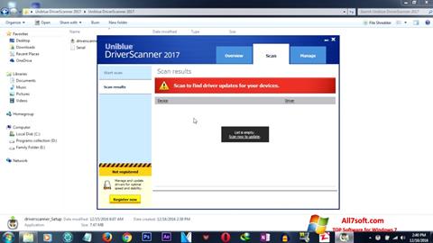 Στιγμιότυπο οθόνης DriverScanner Windows 7