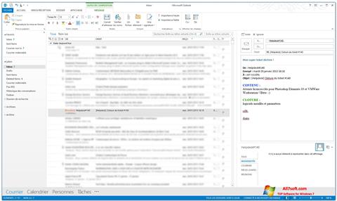 Στιγμιότυπο οθόνης Microsoft Outlook Windows 7