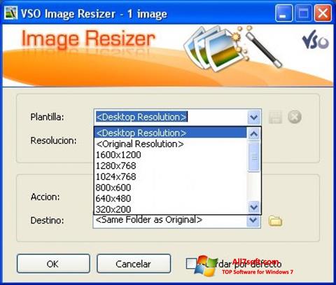 Στιγμιότυπο οθόνης VSO Image Resizer Windows 7