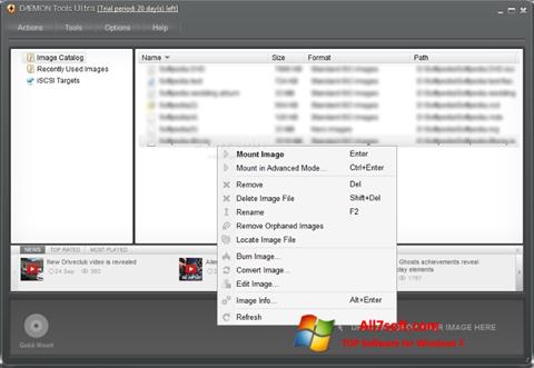 Στιγμιότυπο οθόνης DAEMON Tools Ultra Windows 7