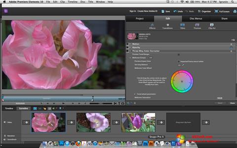 Στιγμιότυπο οθόνης Adobe Premiere Elements Windows 7