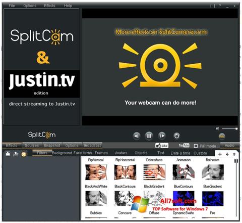 Στιγμιότυπο οθόνης SplitCam Windows 7