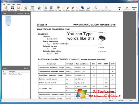 Στιγμιότυπο οθόνης PDF Editor Windows 7