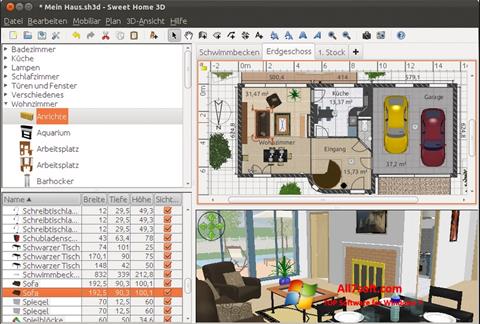 Στιγμιότυπο οθόνης Sweet Home 3D Windows 7