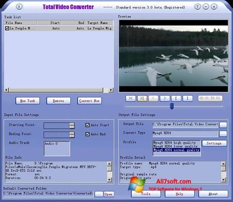 Στιγμιότυπο οθόνης Total Video Converter Windows 7