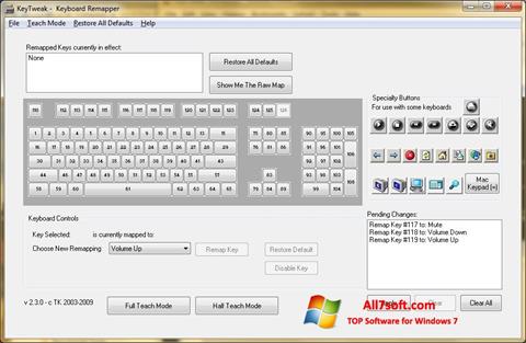 Στιγμιότυπο οθόνης KeyTweak Windows 7