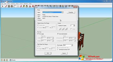 Στιγμιότυπο οθόνης SketchUp Make Windows 7