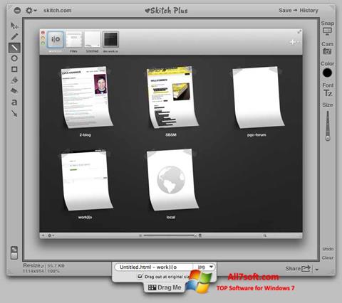 Στιγμιότυπο οθόνης Skitch Windows 7