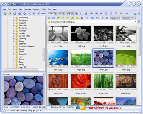Στιγμιότυπο οθόνης FastStone Image Viewer Windows 7