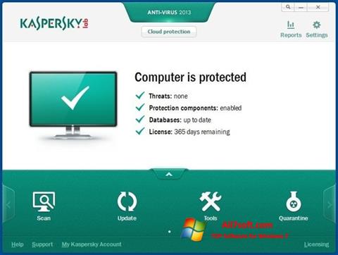 Στιγμιότυπο οθόνης Kaspersky AntiVirus Windows 7