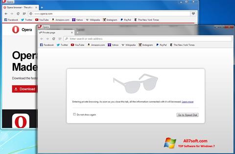 Στιγμιότυπο οθόνης Opera Next Windows 7