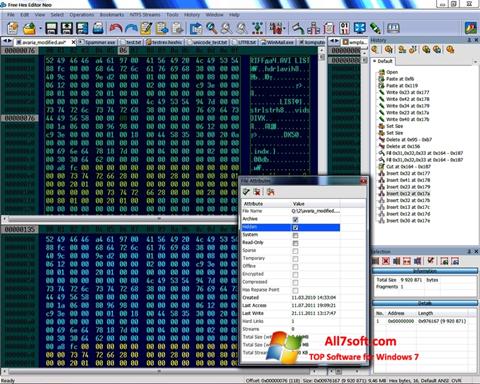 Στιγμιότυπο οθόνης Hex Editor Neo Windows 7