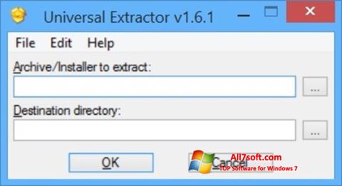 Στιγμιότυπο οθόνης Universal Extractor Windows 7