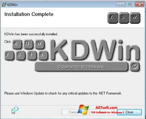 Στιγμιότυπο οθόνης KDWin Windows 7