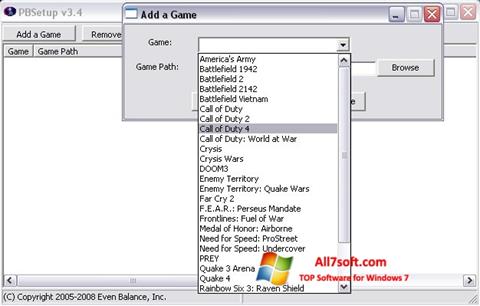 Στιγμιότυπο οθόνης PunkBuster Windows 7