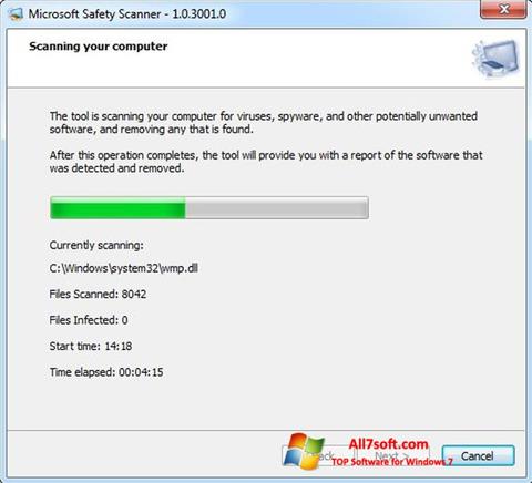 Στιγμιότυπο οθόνης Microsoft Safety Scanner Windows 7