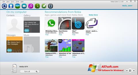 Στιγμιότυπο οθόνης Nokia PC Suite Windows 7