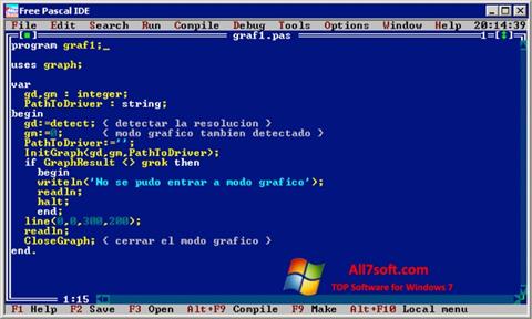 Στιγμιότυπο οθόνης Free Pascal Windows 7