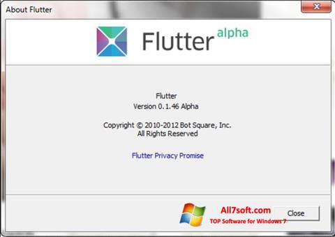 Στιγμιότυπο οθόνης Flutter Windows 7