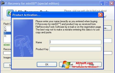 Στιγμιότυπο οθόνης F-Recovery SD Windows 7