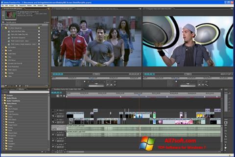 Στιγμιότυπο οθόνης Adobe Premiere Pro Windows 7