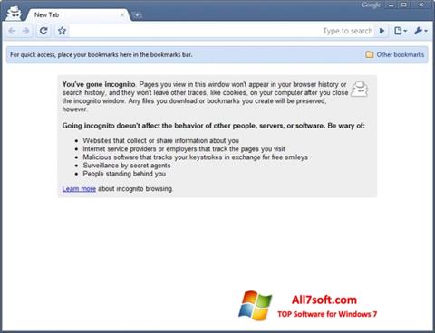 Στιγμιότυπο οθόνης Google Chrome Beta Windows 7