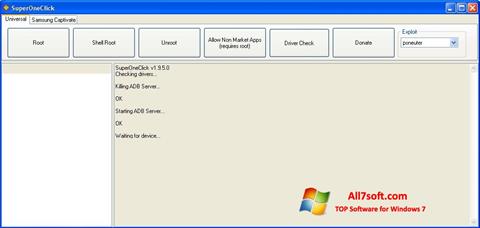 Στιγμιότυπο οθόνης SuperOneClick Windows 7