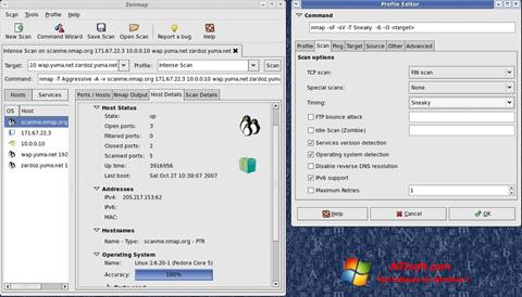 Στιγμιότυπο οθόνης Nmap Windows 7