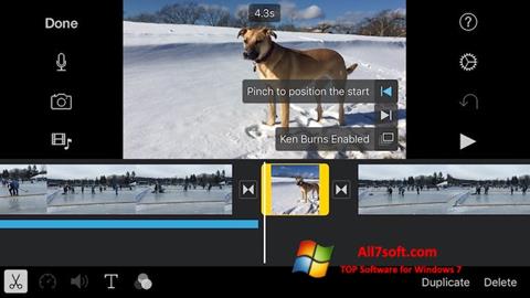 Στιγμιότυπο οθόνης iMovie Windows 7