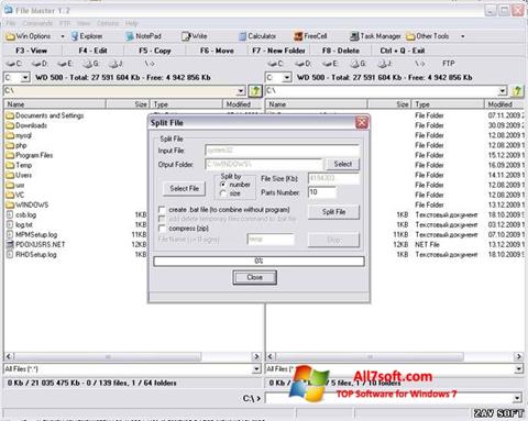 Στιγμιότυπο οθόνης File Master Windows 7