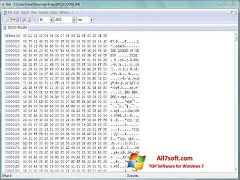 Στιγμιότυπο οθόνης Hex Editor Windows 7