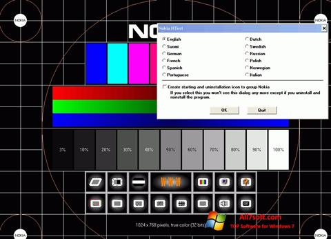Στιγμιότυπο οθόνης Nokia Monitor Test Windows 7