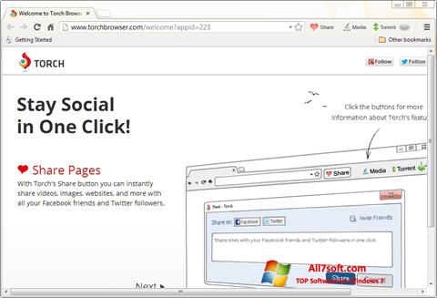 Στιγμιότυπο οθόνης Torch Browser Windows 7