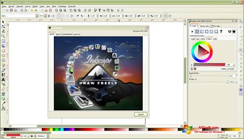 Στιγμιότυπο οθόνης Inkscape Windows 7