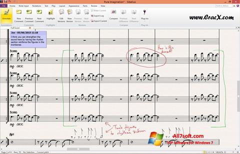 Στιγμιότυπο οθόνης Sibelius Windows 7