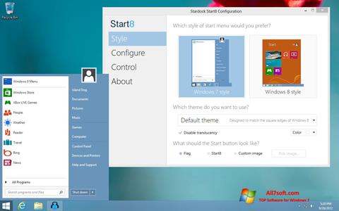 Στιγμιότυπο οθόνης Start8 Windows 7