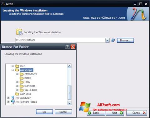 Στιγμιότυπο οθόνης nLite Windows 7