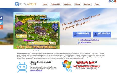 Στιγμιότυπο οθόνης Coowon Browser Windows 7