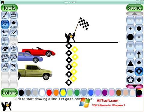 Στιγμιότυπο οθόνης Tux Paint Windows 7