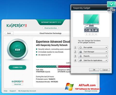Στιγμιότυπο οθόνης Kaspersky Internet Security Windows 7